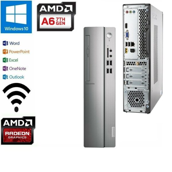 Lenovo IdeaCentre 310S - SFF/AMD A6-9230 /8GB DR4 /1TB/WIFI/HDMI W10/OFFICE