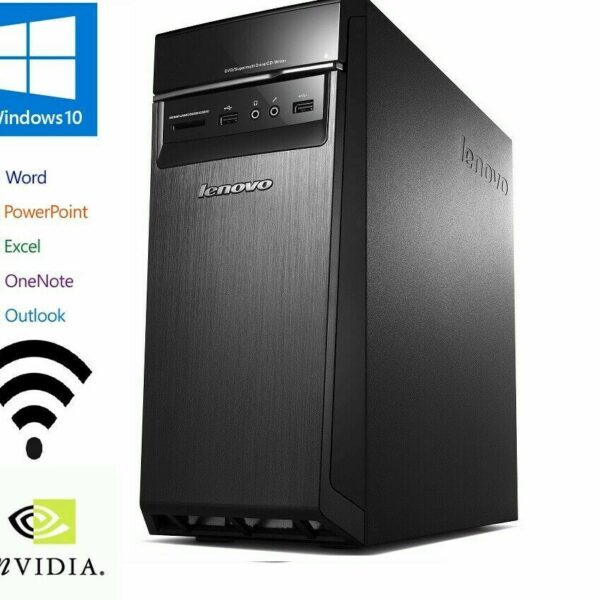 LENOVO H50-55 AMD A8-7600 8GB  120GB SSD +1TB Geforce GT710  HDMI BT Wi-Fi WIN 10/OFFICE