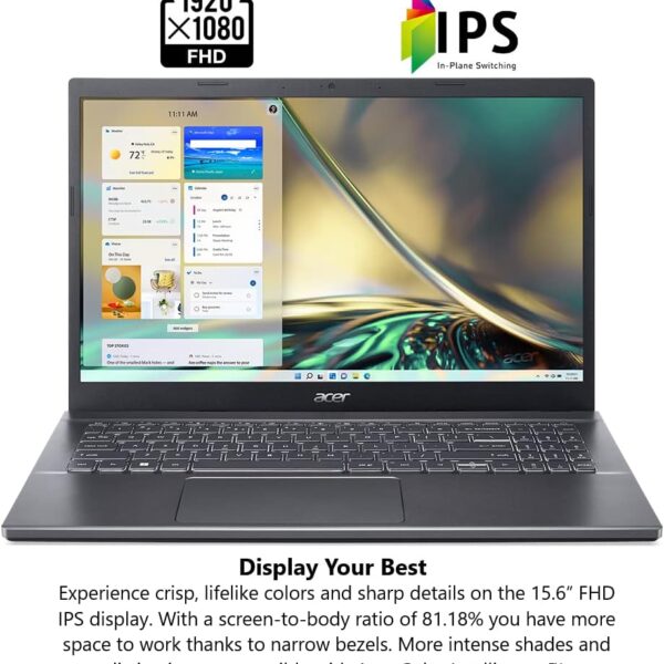 Acer Aspire 15.6-inch i5-1135G7 2.4GHZ/8GB/ 512 SSD WIN11 OFFICE
