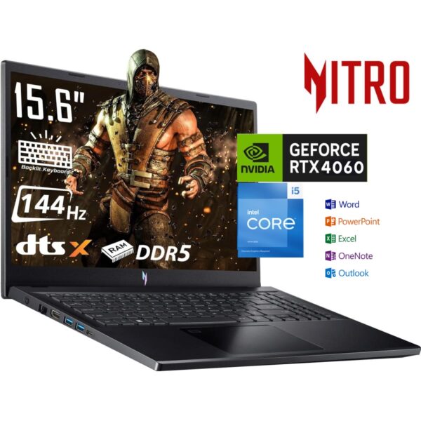 Acer Nitro V 15 15.6" i5-13420H 16GB DDR5 512GB SSD NVIDIA RTX 4060 8G GAMING